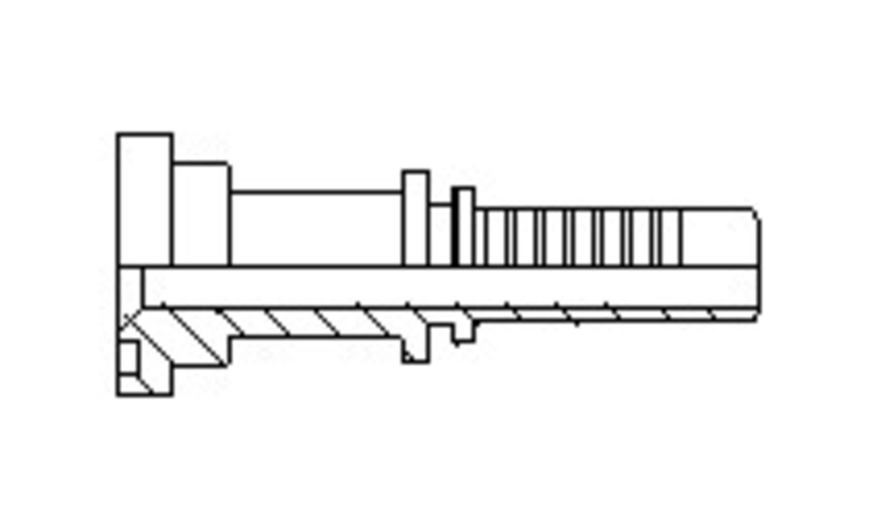 Brida recta SAE 6000 PSI